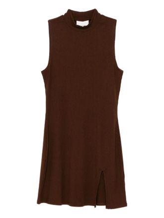 Reformation Skylar dress - women - Lyocell/Spandex/Elastane - L - Brown