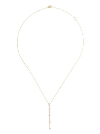 Dana Rebecca Designs 14kt geelgouden Alexa Jordyn halsketting met diamanten hanger