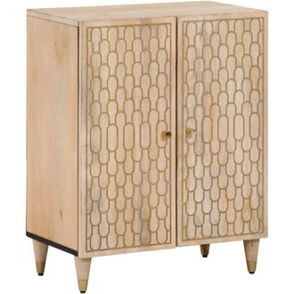 vidaXL Credenza 60x33x75 cm in Legno Massello di Mango vidaXL