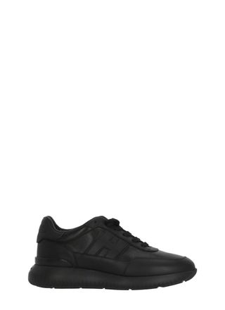 Hogan Black H709 Embossed H Sneakers
