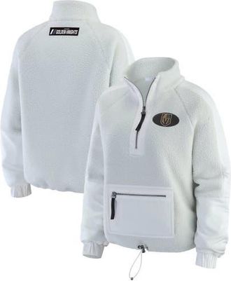 WEAR by Erin Andrews Womens WEAR by Erin Andrews Gray Vegas Golden Knights Polar Fleece Quarter-Zip Jacket at Nordstrom, Size Xx-Large