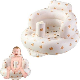 No Brand Asiento Inflable Para Beb&eacute; De 3 Meses En Adelante, Asiento Inflable Para Beb&eacute;, Silla De Suelo Para Ni&ntilde;os Peque&ntilde;os Con Bomba De Aire Incorporada Para S