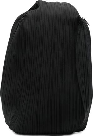 Pleats Please Issey Miyake pleated zip backpack - women - Polyester - One Size - Blue