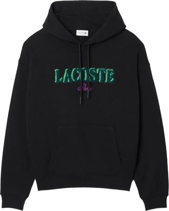 Lacoste Hoodie met logo - Zwart