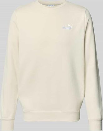 Puma Sweatshirt mit Label-Stitching in Offwhite, Größe XXL