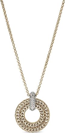 John Hardy 14K yellow gold Icon Link diamond pendant necklace - women - 14kt Yellow Gold/Diamond/Metal - 45