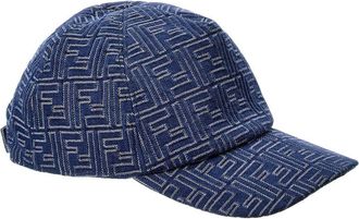 Fendi Fendi Denim Baseball Cap