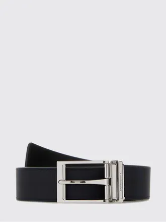 Burberry Cintura reversibile in tela check con dettagli in pelle e fibbia incisa