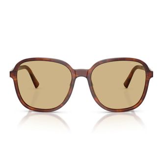 Miu Miu Sunglasses Mub01 S 26 E10 R Striped Tobacco/Yellow Woman
