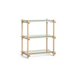 HAY Woody Column Low, Eiche geseift / glas klar