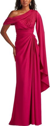 Tadashi Shoji Ember One-Shoulder Draped Gown in New Fuchsia at Nordstrom, Size 18