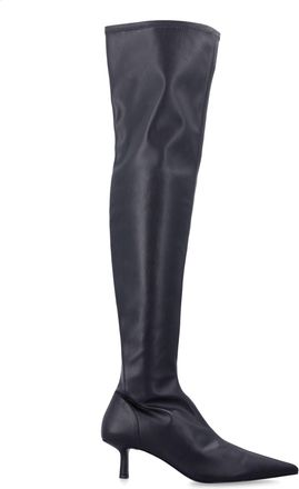 Senso Black Takoda Pointed Kitten-Heel Boots