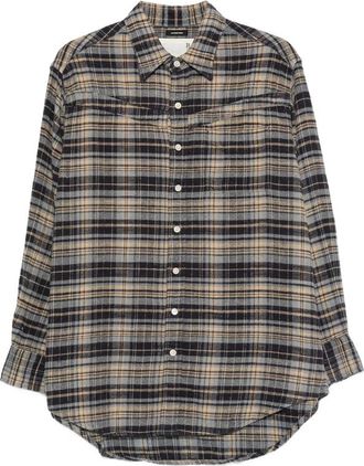 R13 Plaid-pattern Oversized Shirt