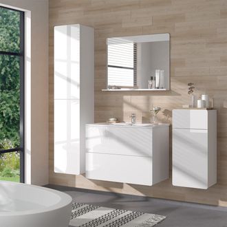 Vicco Conjunto De Muebles De Ba&ntilde;o Izan, Blanco, 5 Partes, Vicco