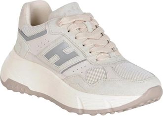 Hogan Hi-Fi Sneaker - Dames - Sneakers - Beige - 41 EU - Leer - Schoenen