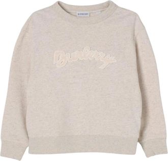 Burberry Kids Sweatshirts, male, Beige, 10 Y, Kids Logo Sweatshirt Stylish Beige