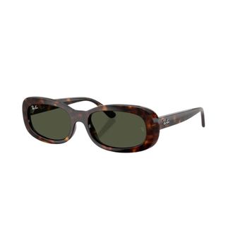 Ray-Ban Oval Zonnebrillen - Dames - Zonnebrillen - Bruin - 56 MM - Accessoires