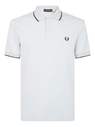 Fred Perry Polo con ricamo corona di alloro - Bianco