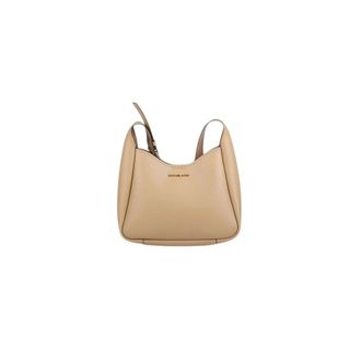 Michael Kors Tassen, Dames, Beige, ONE Size, Leer, Birch Medium Pebbled Leather Messenger