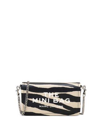 Marc Jacobs The Mini Bag In Zebra-Print Leather