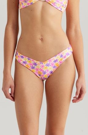 Kulani Kinis V-Cut Bikini Bottoms in Daisy Dreamer at Nordstrom, Size X-Large