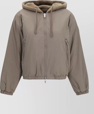 Moose Knuckles reversible faux fur hoodie