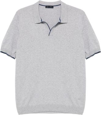 Fay T-shirt con colletto polo - Grigio