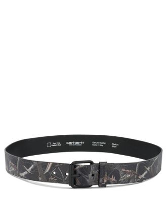 Carhartt Work in Progress Carhartt Wip leren riem Camo Feather Tree