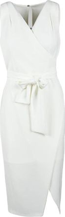 Access Fashion Midi Jurk - Dames - Casual kleedjes - Wit - M - Polyester - Kleedjes
