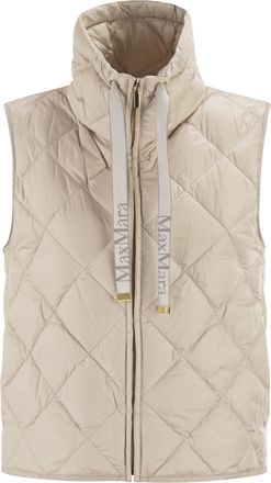Max Mara Tegic Drip Proof Canvas Padded Waistcoat