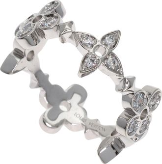 Louis Vuitton White Gold (18K) Band Ring (Pre-Owned)