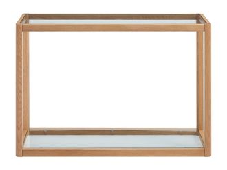 VENTE-UNIQUE.COM Mesa consola roble transparente, color natural claro