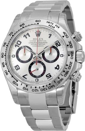 Rolex Cosmograph Daytona Silver Dial 18K White Gold Oyster Bracelet Automatic Mens Watch 116509SAO