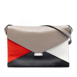 Celine Pre-owned Celine Multicolor Leather and Pony Hair Diamond Shoulder Bag Ladies 9F021C7HBA3OS42O