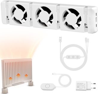 OEM Ventilador De Radiador 3.0, Amplificador Inteligente De Radiador Con Sensor De Temperatura, Silencioso, Ahorra Energ&iacute;a Y Costes De Calefacci&oacute;n (kit De