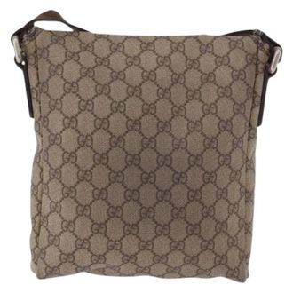 Gucci Pre-owned Cross Body Bag - Dames - Pre-owned - Bruin - Maat: ONE Size Leer