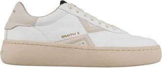 Alexander Smith Ocean Donna in het wit met zijlogo en roze hiel - Dames - Sneakers - Wit - 41 EU - Schoenen