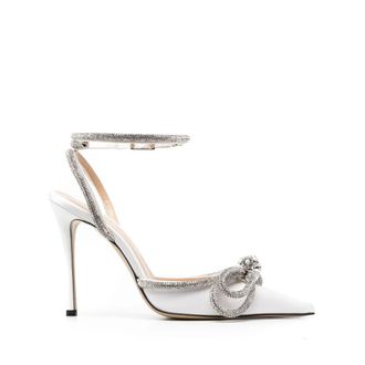 Mach & Mach Double Bow 115mm Satin Pumps