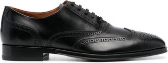 Tod's lace-up leather Derby shoes - men - Calf Leather/Calf Leather/Rubber/Calf Leather - 11.5 - Black
