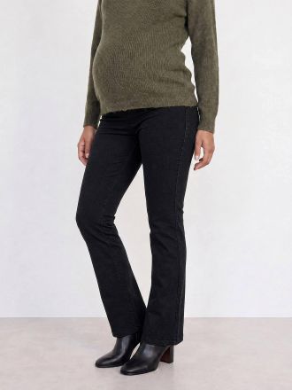Vertbaudet Umstandsjeans mit leicht ausgestelltem Bein schwarz