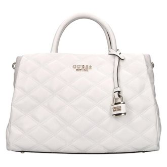 Guess Tassen, Dames, Wit, ONE Size, Leer, Faux Leren Tas
