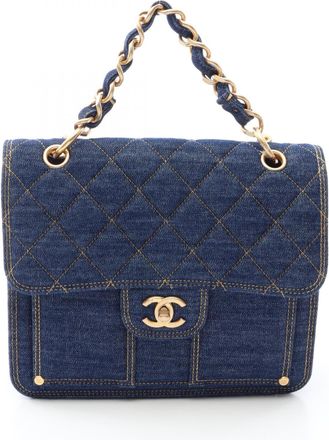 Chanel Blue Denim Backpack (Pre-Owned)