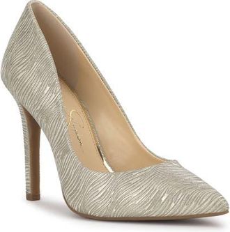 Jessica Simpson Cassani Pointy Toe Pump in Light Gold at Nordstrom, Size 5.5