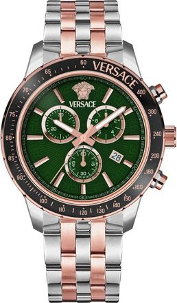 Versace Herenhorloge Sport Chrono - Vezca Bicolor Vezca 0424 - Heren - Horloges - Veelkleurig - ONE Size - Accessoires