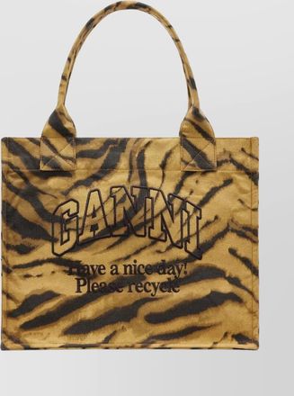 Ganni large tote bag made from recycled cotton