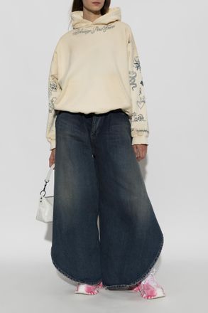 Balenciaga Hoodie, Womens, Cream