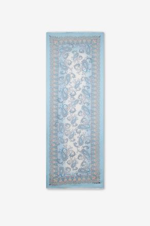 Etro Rechteckiger Schal aus Leinen mit Print Orfeo