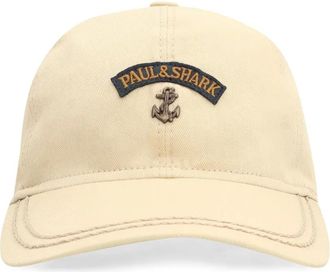 Paul & Shark Cappello da baseball con applicazione logo - Toni neutri