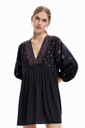 Desigual Womens Vest_Creta 2000 Dress, Black, L