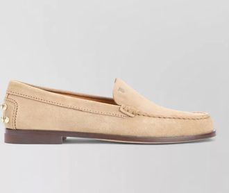 Tod's suede leather loafers